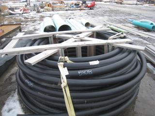 Reel of Black PVC Pipe. 100mmx400M HDPE PE4710.