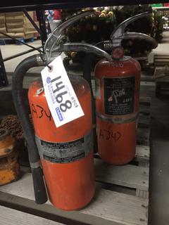 (2) 10Lb Dry Chemical Fire Extinguishers.