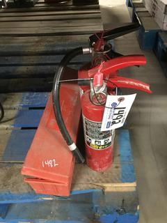 (2) Fire Extinguishers & Triangle Flare Kit.