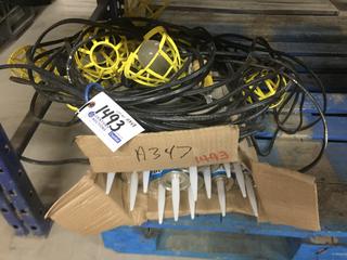 Quantity of Chemtron Sub-Floor, Construction Adhesive w/ String of Work Lights.