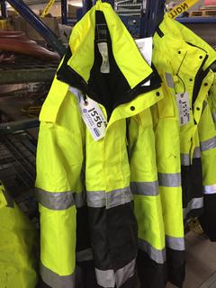 Hi-Vis Gerber Outerwear 2-In-1 Work Jacket, Size 4XL.