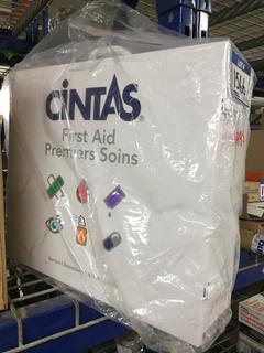 Empty Cintas First Aid Wall Cabinet.