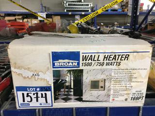 Broan Wall Heater, 1500/750W.