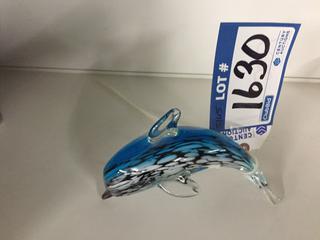 Blown Glass Dolphin.