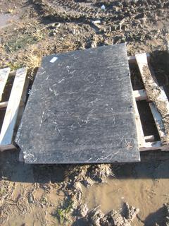 Black Granite Slab. Approximately 52x38.