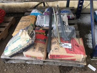 Quantity of Concrete, Mortar, Grout & Wire.