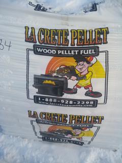 Pallet of Lacrete Pellet Wood Pellet Fuel.