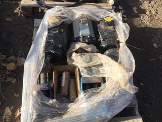 (3) Large Air Actuated Valve Positioners, (2) FMC 1000 psi Duplex Glycol/Chemical Pumps c/w New Rebuild/Repair Parts, Valves and Plungers.