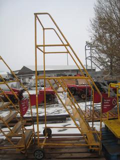 Industrial Rolling Step Ladder.