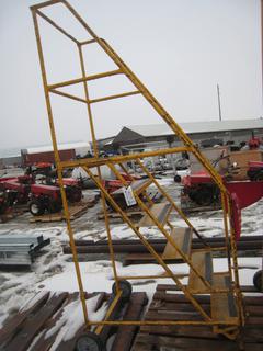 Industrial Rolling Step Ladder.