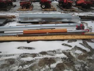 Assorted Construction Material Lumber 2x6x12, Metal Studs 2x6x10.