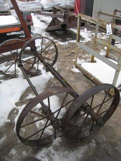 Two Solid Axle w/Metal Wheels.