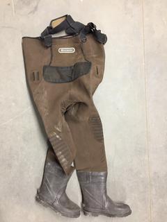 Neoprene Outbound Bib Waders, Size 10.