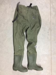 Nylon/PVC Hip Waders, Size 9, Needs Repairs.