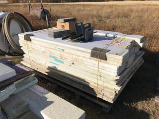 Quantity of Styrofoam 12"x96"x55 1/2" & 2"x48"x96"
