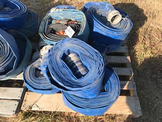 Quantity of 3" & 4" Water Hoses.