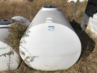 UFA Plastic Storage Tank (ULT500) 77" Long 46" Diameter Round.