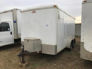 2012 Forest River 7'x14' T/A Ball Hitch Enclosed Trailer c/w 205/75R15 Tires. S/N 5NHUBL426CT435839