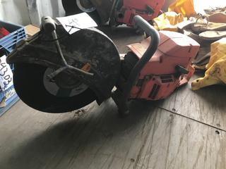 Husqvarna 375K Gas Powered Concrete Saw.