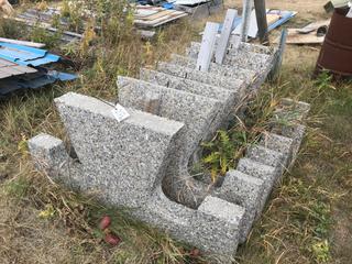Material To Make Concrete Picnic Tables Unknown Complete Sets. (8) Legs 55"x27", (16) Small Slabs 3"x9"x72", (4) Large Slabs 3"x11"x90".