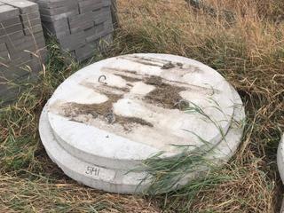 Cement Well On Cistern Cover Approximately 68" Diameter.