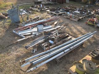 Miscellaneous Metal/Steel Pry Bars, Old Tools, Tubing, Trailer Hardware, Flashing & Copper Pipe.