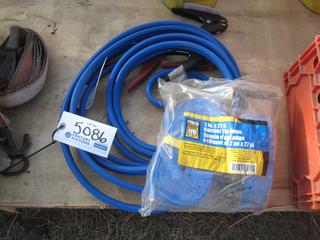 Booster Cable &2" 27 Ft. Ratchet Straps.