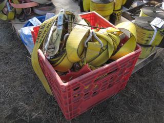 Crate of 2" Ratchet Straps.
