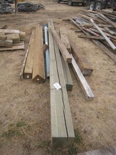 Quantity of Lumber 8x8, 6x6.