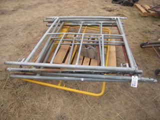 Portable Scaffolding Frames 60"x60" Supports & Adjustable Feet.