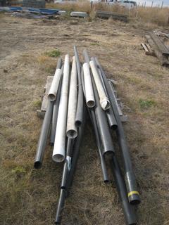 Quantity of Assorted PVC Pipe 2" & 3" 3'-10' Pieces & (3) Lengths 1", 2" & 3" Unknown.
