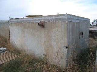 Fully Enclosed Concrete 6' x6'x12' Long. Buyer Responsible For Lifting and Loadout. 27,000 LBS 
