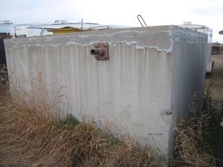 Fully Enclosed Concrete 6' x6'x12' Long. Buyer Responsible For Lifting and Loadout. 27,000 LBS 