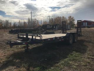 7'x18' T/A Ball Hitch Trailer c/w Ramps, 235/85R16 Tires.