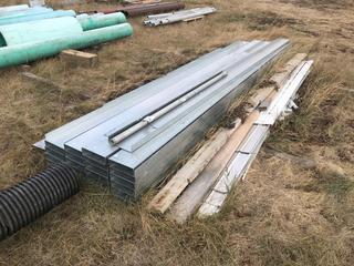 Quantity of Galvanized Tin C Channel 8"x14' Long.