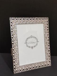 Swarovski Crystal & Pearl Silver Frame (8" x 10") 
