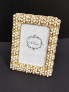 Seed Pearl Gold Frame (4" x 6")