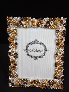 Swarovski Crystal Gold & Brown Topaz Frame (5" x 7")