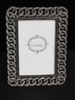 Swarovski Crystal Malachite Chanel Chain Link Frame (4" x 6")