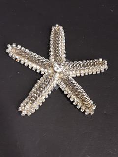 "Ferrare" Swarovski Crystal Silver Starfish