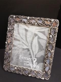 "Ferrare" Faceted Agate Polished Chain & Swarovski Crystal Frame (8" x 10") .  No portion of the proceeds for this lot will be donated to Alberta Ballet.