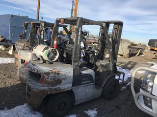 Selling Off-Site - Nissan MUG1E2A30LV 5,000 LB Forklift S/N  Located At 5717 84th Street SE Calgary, AB For More Information & viewing Please Call Johnnie At 403-990-3978.