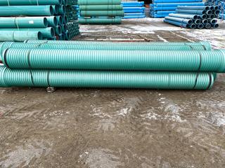 Selling Off-Site -  375MM ULTRARIB PVC PIPE 4M   QTY_24.00 m Viewing By Appointment Only Please Call Stephen At 403-720-0288 Located At 9716 - 40 Street SE Calgary Note:  Must Be Removed By Jan. 15, 2021 Hours For Pick Up 8:00 am to 3:30 pm Closed Dec. 21st to Jan. 4th.