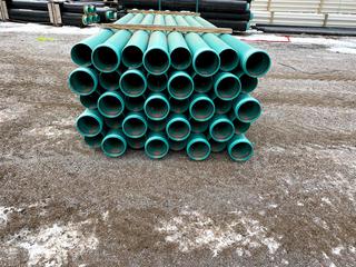 Selling Off-Site -  150MM SDR35 PVC PIPE 4M   QTY_156.00 m  Viewing By Appointment Only Please Call Stephen At 403-720-0288 Located At 9716 - 40 Street SE Calgary Note:  Must Be Removed By Jan. 15, 2021 Hours For Pick Up 8:00 am to 3:30 pm Closed Dec. 21st to Jan. 4th.