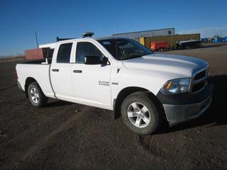 2014 Dodge Ram 1500 Quad Cab 4x4 P/U c/w 5.7L  V8, Auto, Showing 261,750, Engine Light On. S/N 1C6RR7FT2ES351826 NOTE* Former County Owned and Maintained 