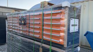 2020 Unused 10FT Heavy Duty 30 Drawer Work Bench Orange. SKU # TMG-WB30D, Control # 7353.