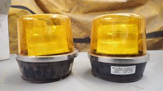 (2) North American Signal Co. Beacon Lights