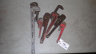 (1) 24in, (1) 18in, (1) 14in And (1) 10in Pipe Wrenches