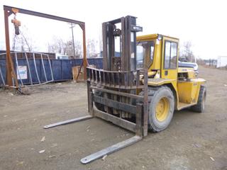 Sellick SG-60 Diesel 6000lb Cap. Rough Terrain Diesel Forklift C/w Perkins Engine, Side Shift, 4WD, 4ft Forks. Showing 1092hrs. SN 32568016524  *Note: Item Cannot Be Removed Until Noon November 19th Unless Mutually Agreed Upon*