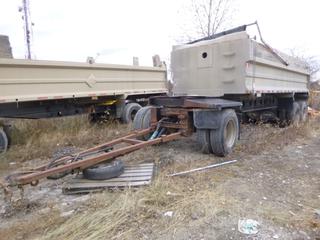 1999 Tri-Axle Gravel Pup C/w 23ft Box, Roll Tarp And Air Ride Suspension. SN 2T9GAECW5XE008394 *Note: Buyer Responsible For Load Out*